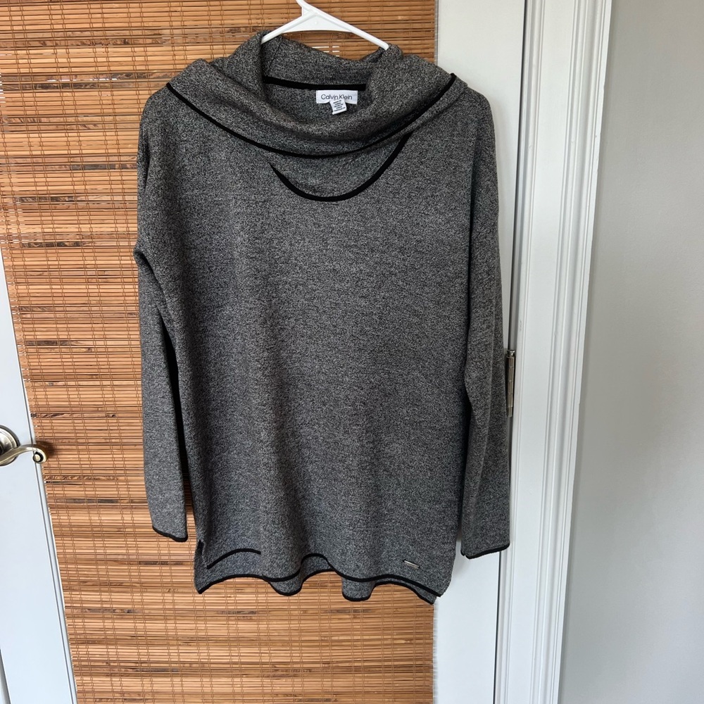 Calvin Klein Layered Turtle Neck Sweater